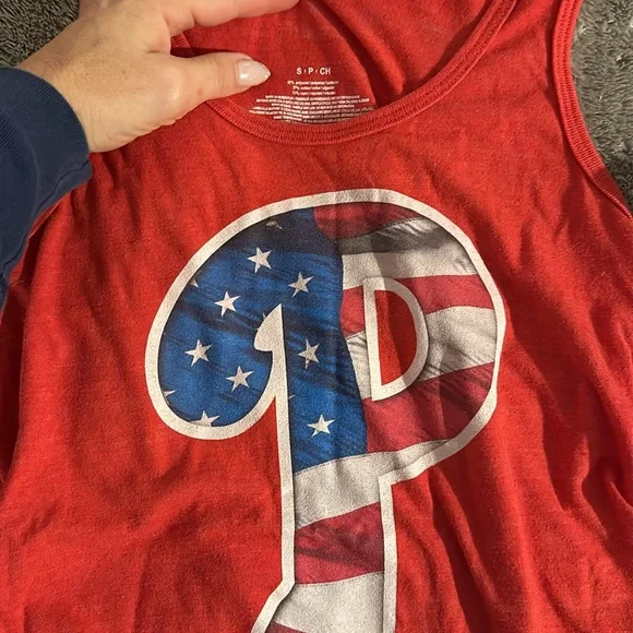 3 piece set of Phillies fan gear- tank, boxers, PJ pants all size small - Picture 2 of 9